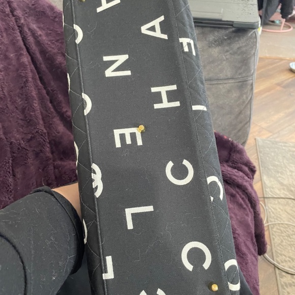 SOLD Chanel 1997 Canvas Letters Logo Tote - Picture 8 of 16